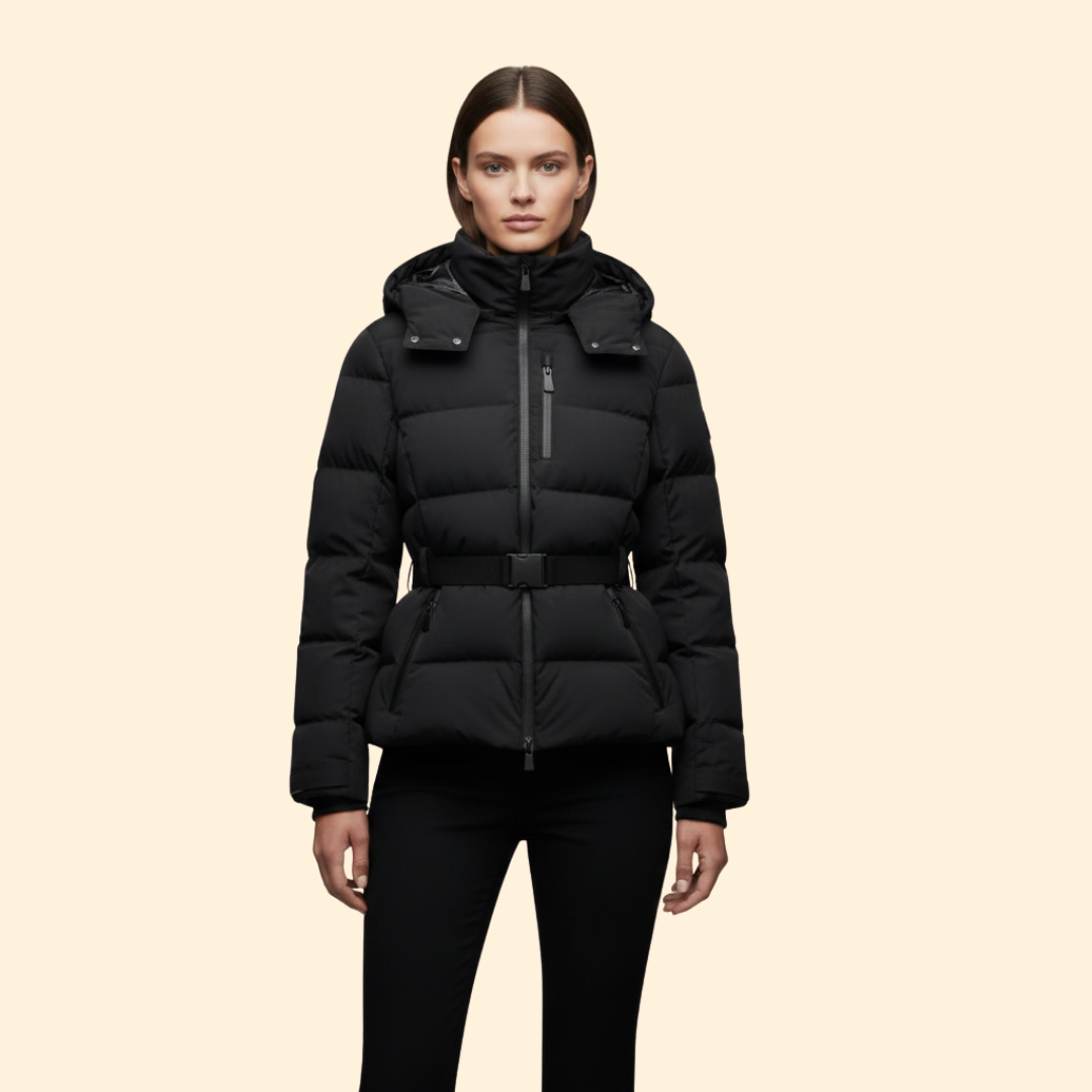 Women’s Quilted Jacket with Detachable Hood
