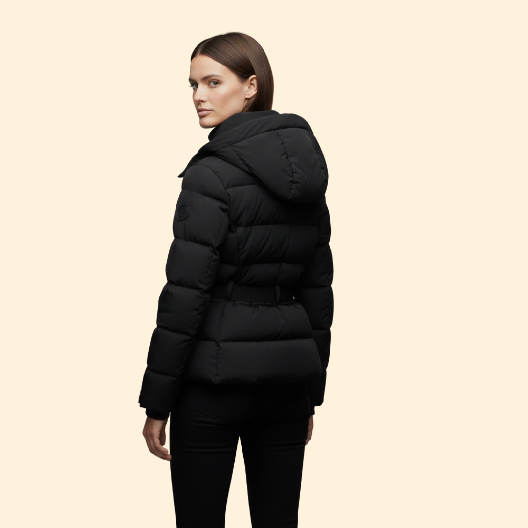 Women’s Quilted Jacket with Detachable Hood