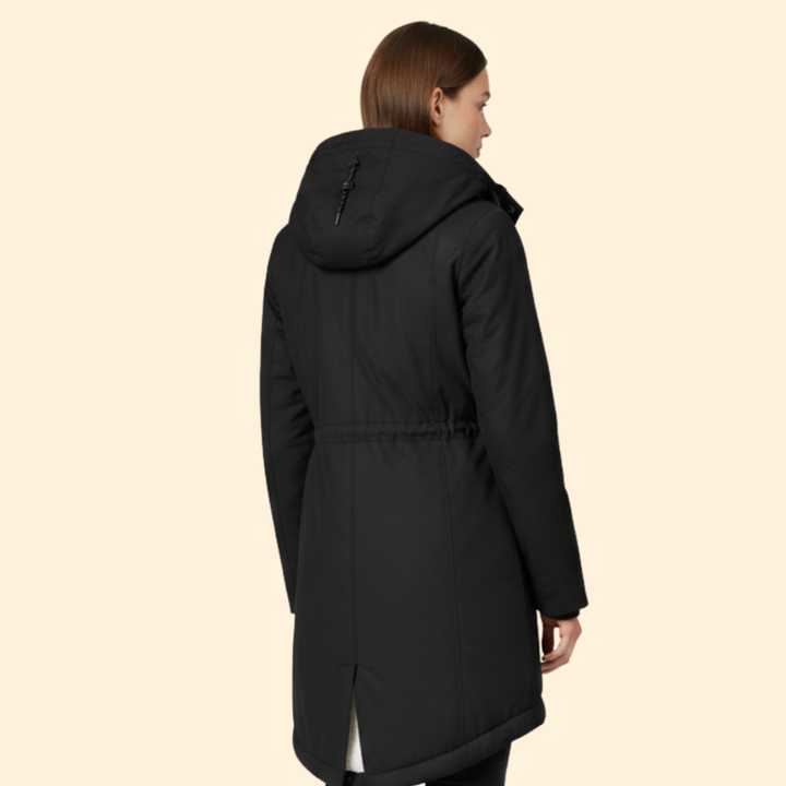 Women’s Zip Coat with Sherpa Lined Hood