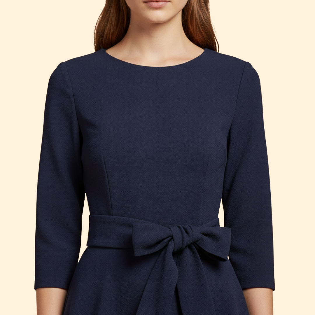 Women’s Elegant Dress with Tie Waist