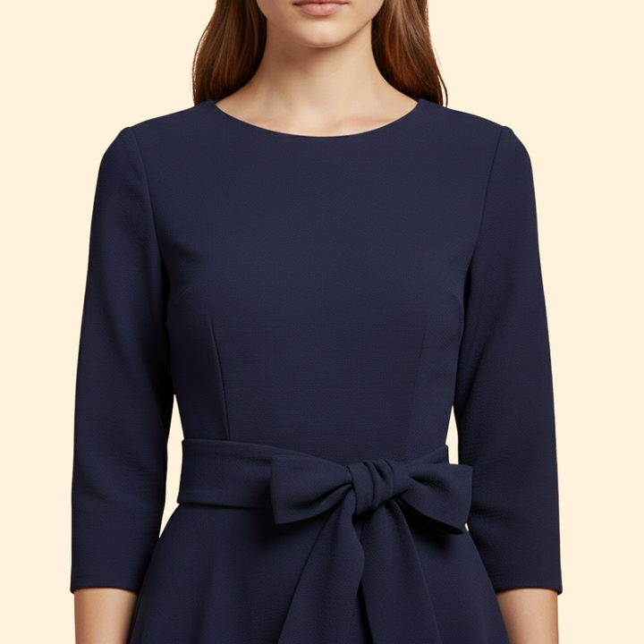 Women’s Elegant Dress with Tie Waist