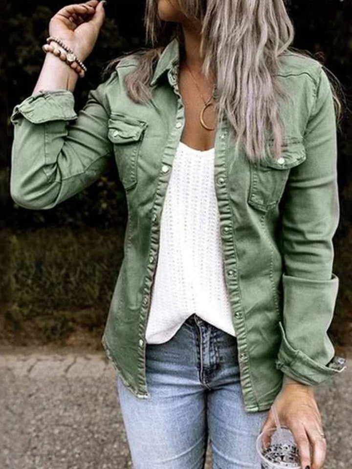 Old denim jacket
