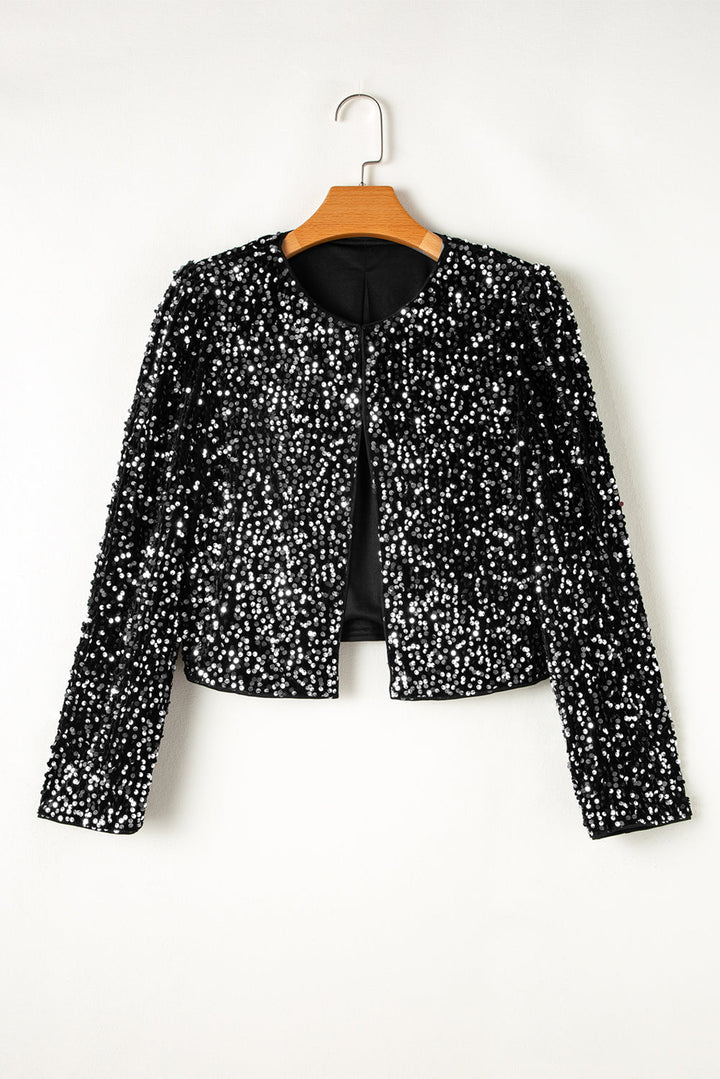 Jacket with Sequws and Open front