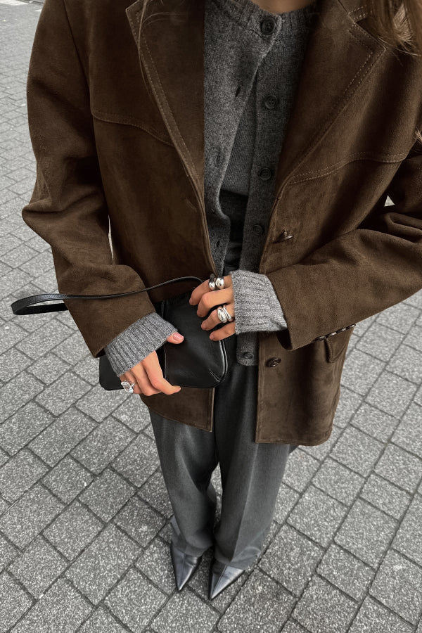 Vwtage Sleeveless suede jacket