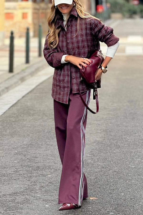 Check Top warm jacket