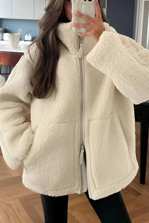 Full-zip jacket teddy