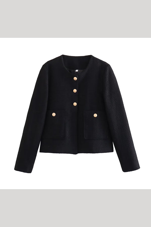color textured casual style Top jacket