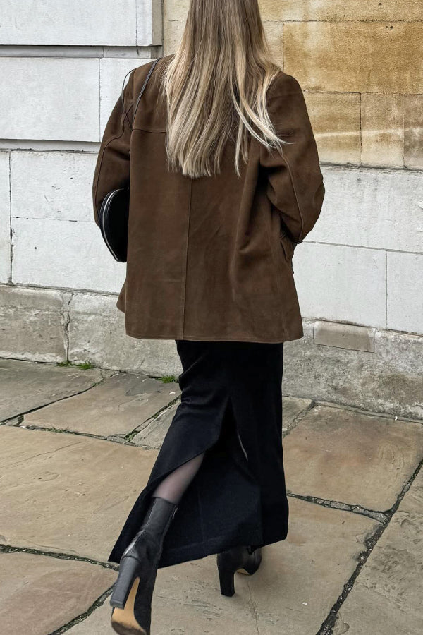 Vwtage Sleeveless suede jacket