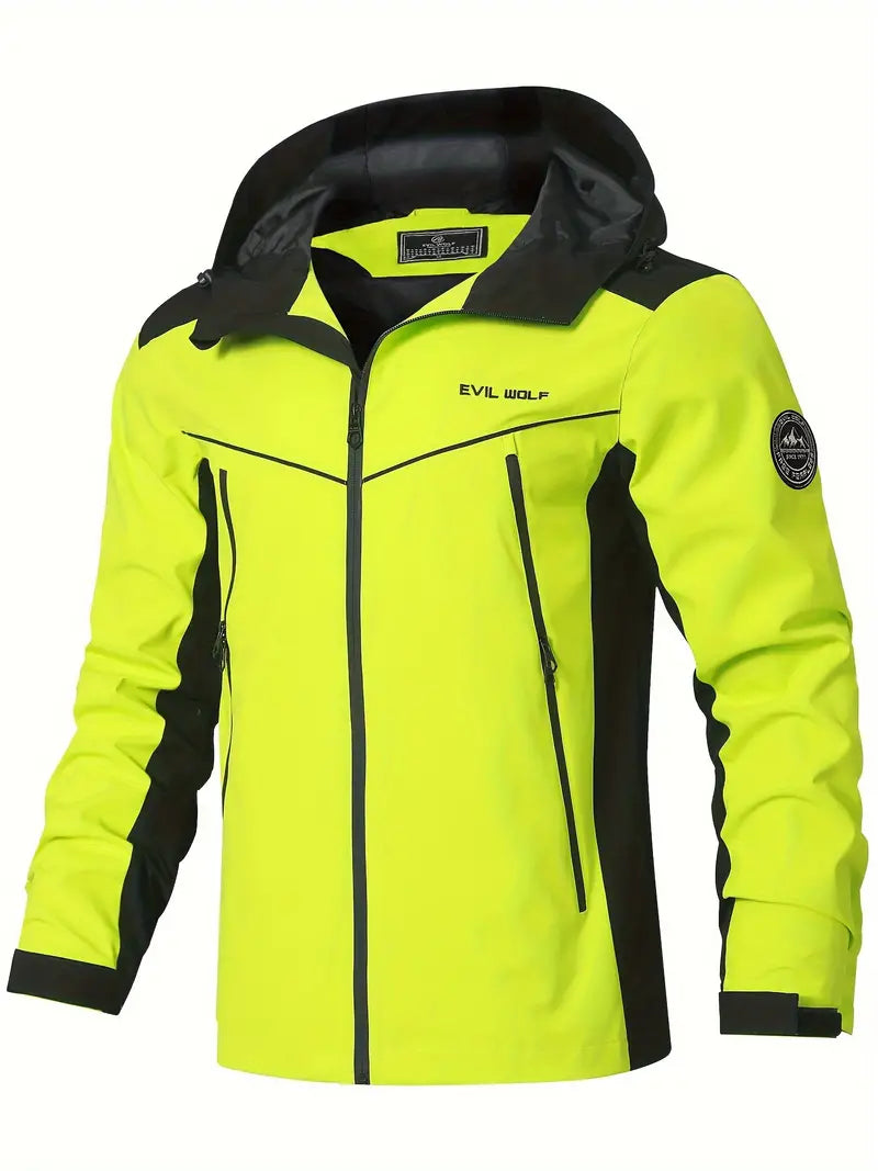 Jacket outdoor with Reflective design-water-resistant &amp; Sporty
