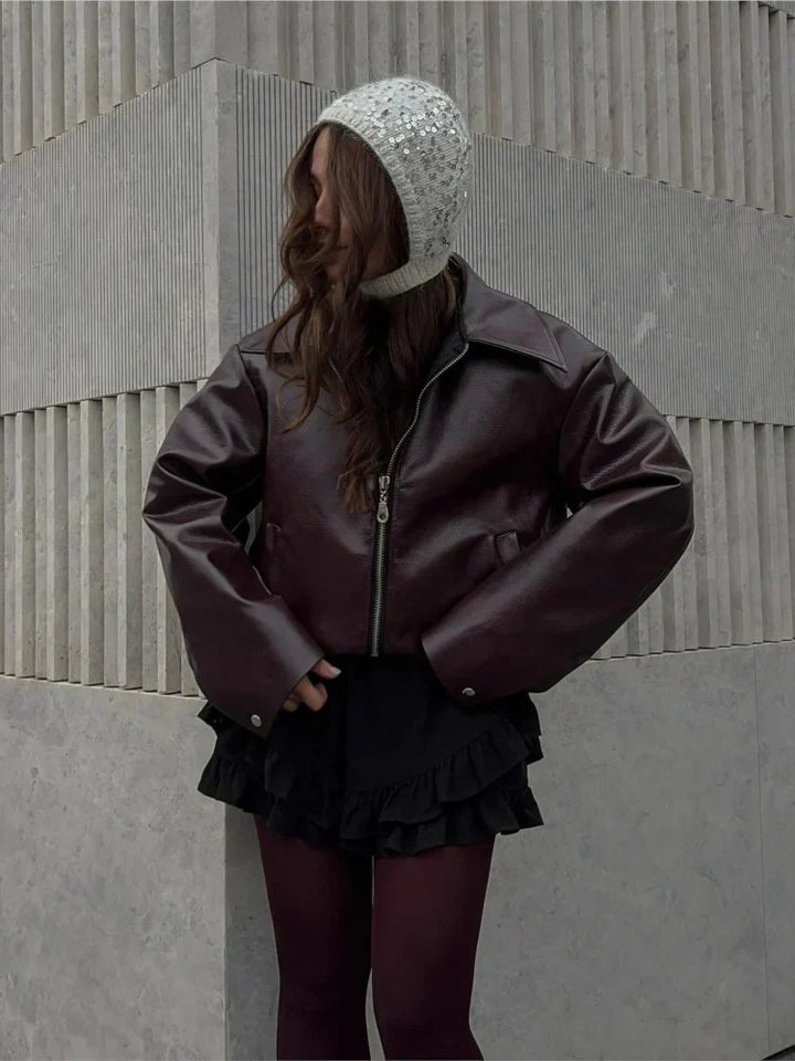 Sleeve Burgundy jacket