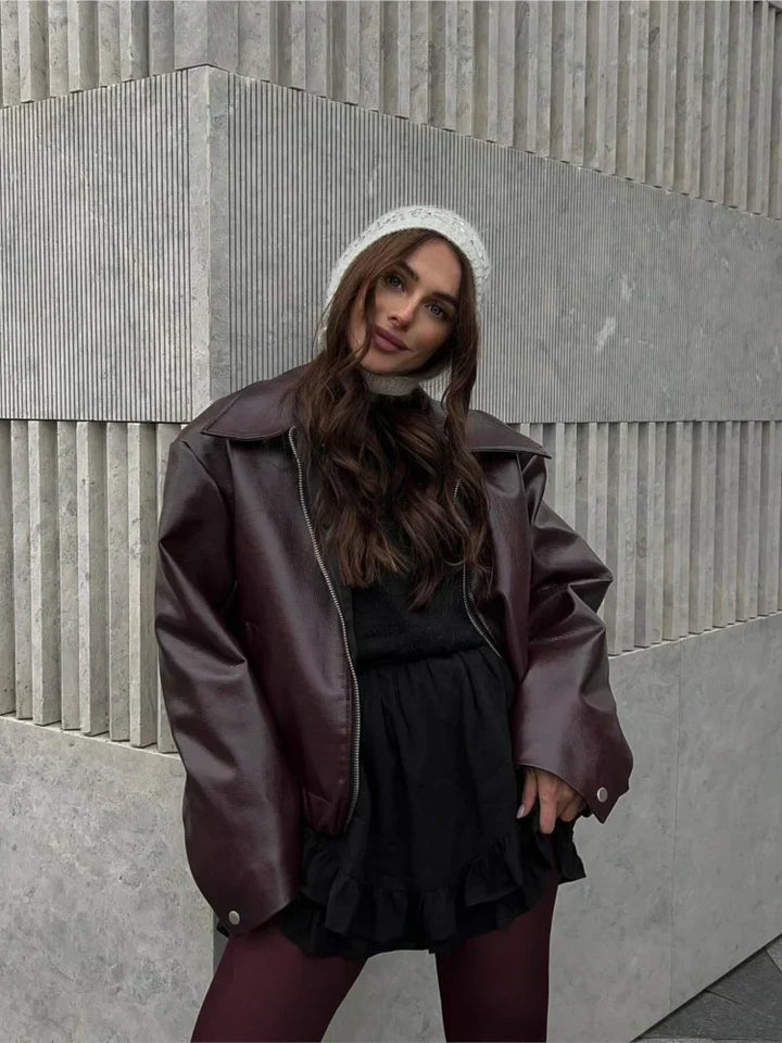 Sleeve Burgundy jacket