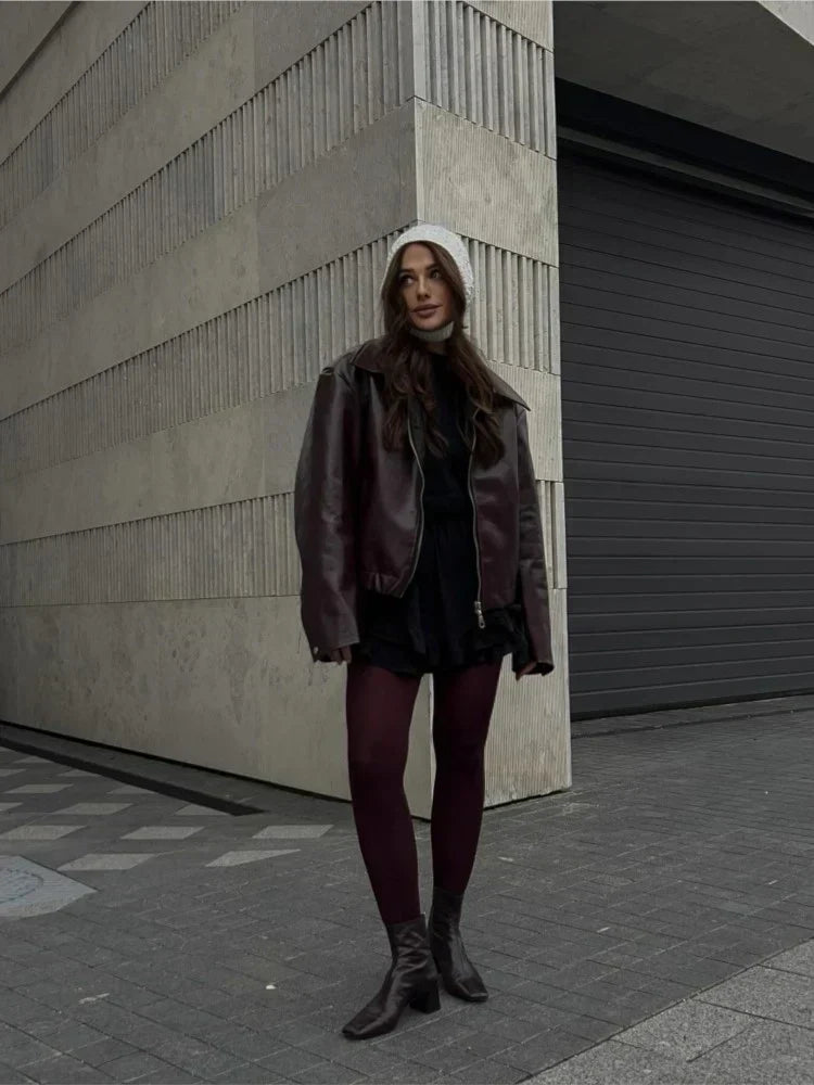 Sleeve Burgundy jacket