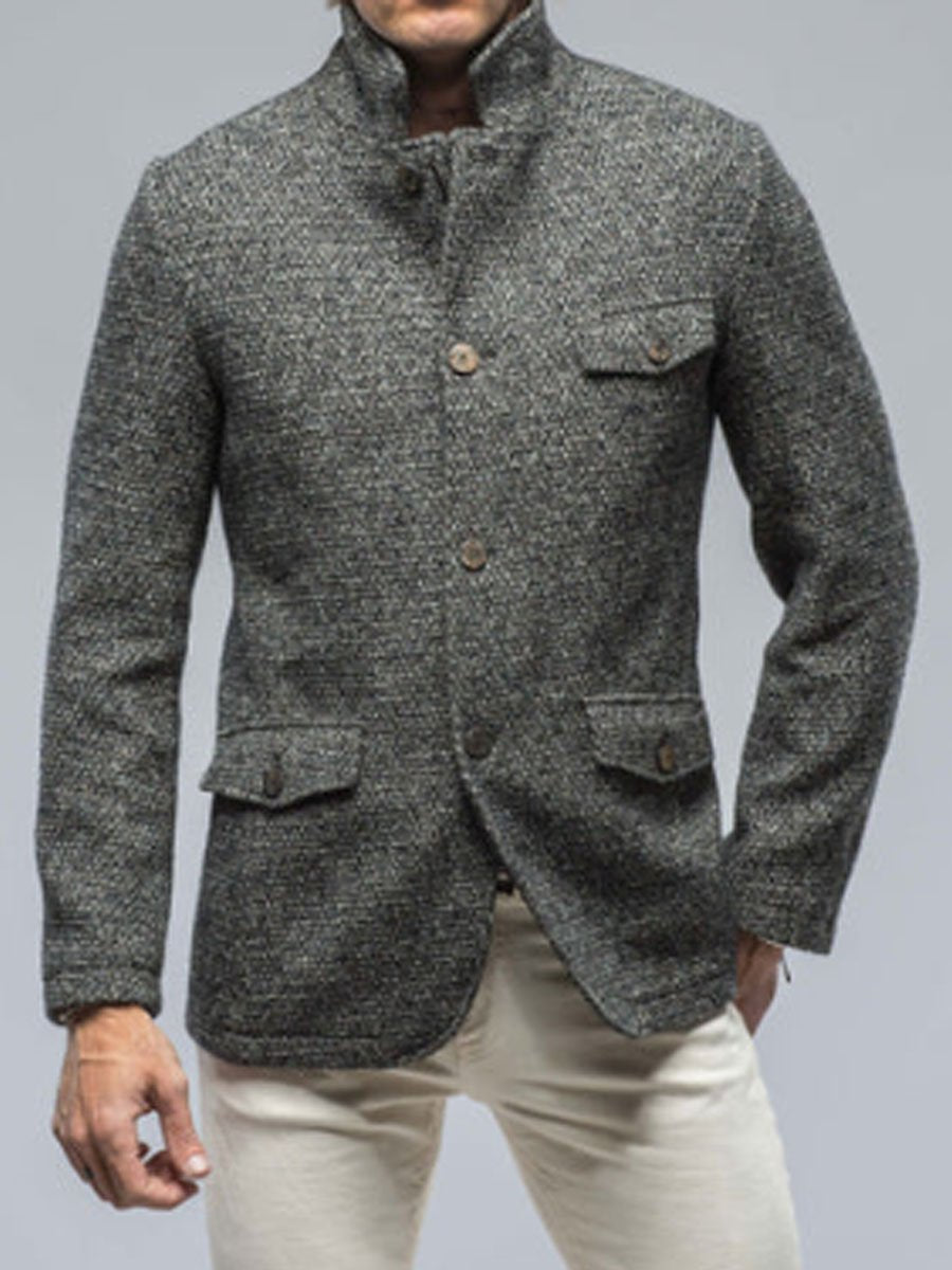 Pocket Retro casual blazer with zip - stylish Comdlat