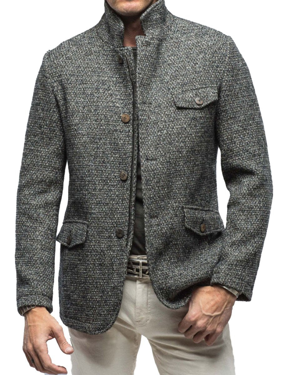 Pocket Retro casual blazer with zip - stylish Comdlat