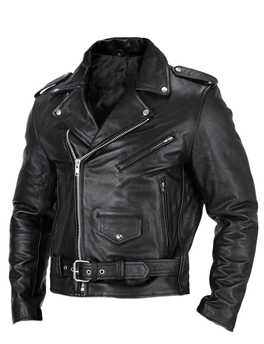 Eloura-Moda | Slim Fit leather Motorcycle Jacket for Men&