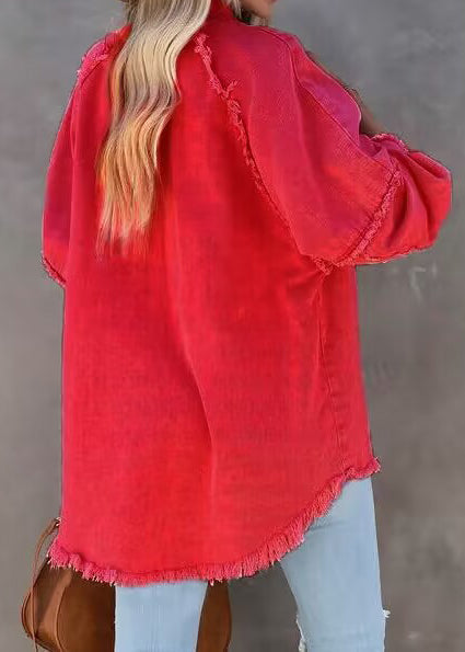 Edge Patchwork pocket denim jacket